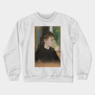 Madame Theodore Gobillard by Edgar Degas Crewneck Sweatshirt